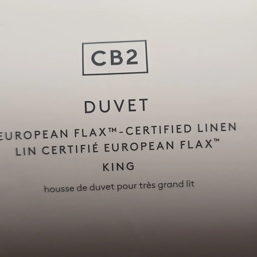 Exclusive Classic EUROPEAN FLAX™-Certified Linen White King Duvet,White,$319.00